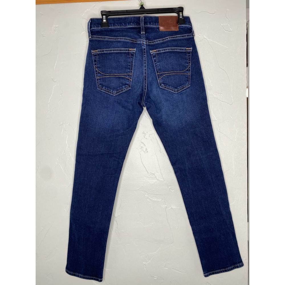 Hollister mens skinny epic flex jeans blue denim fitted hip thigh sz 28 x 30 EUC - Picture 3 of 4
